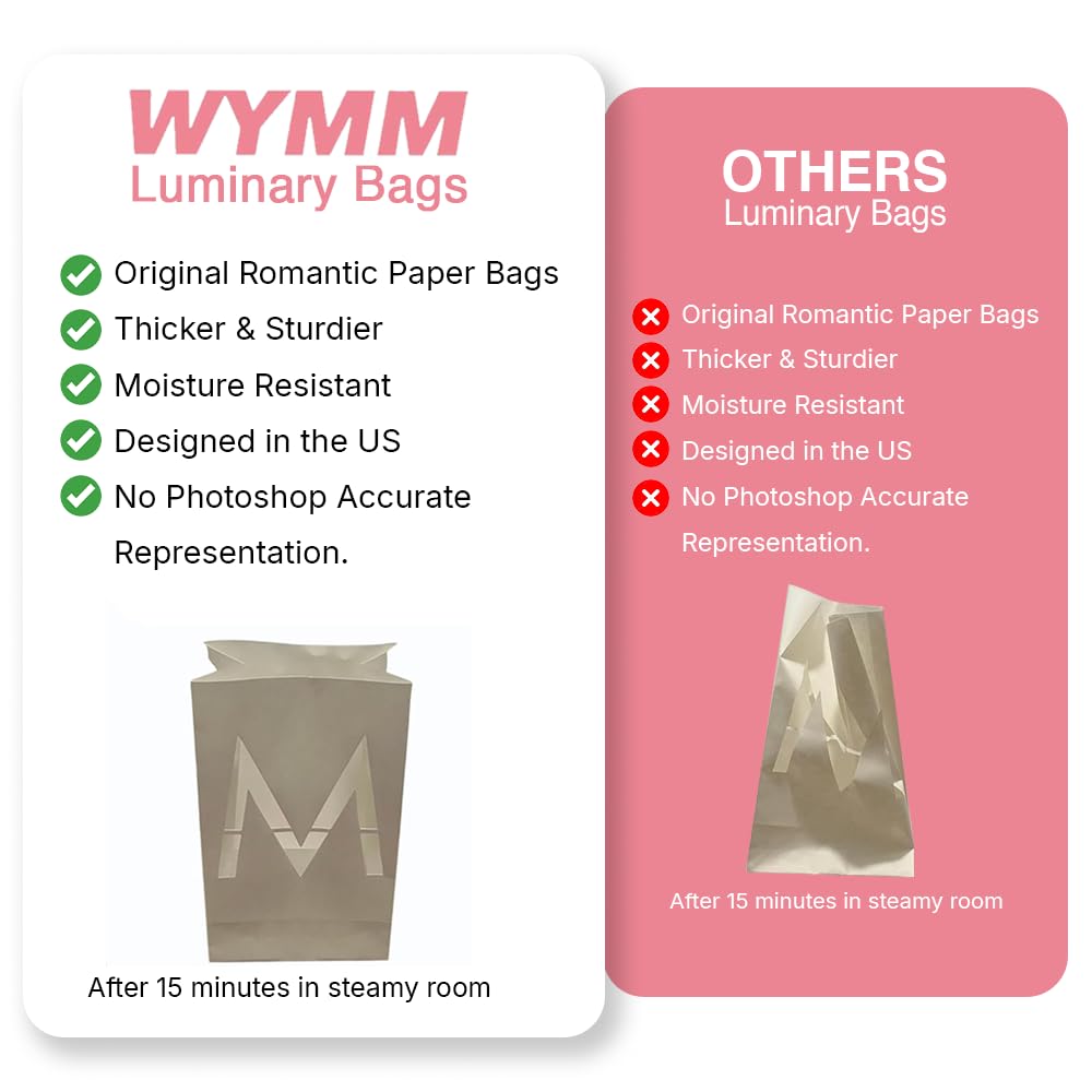 WYMM moisture-resistant luminary bags endure indoor and outdoor use