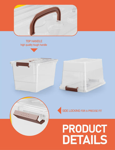 WYT clear bin design lets you quickly spot items from any angle