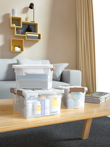 WYT durable bin with secure latches withstands daily use in busy homes