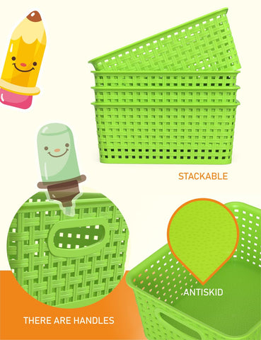 WYT kitchen pantry basket keeps fruits and snacks neatly arranged
