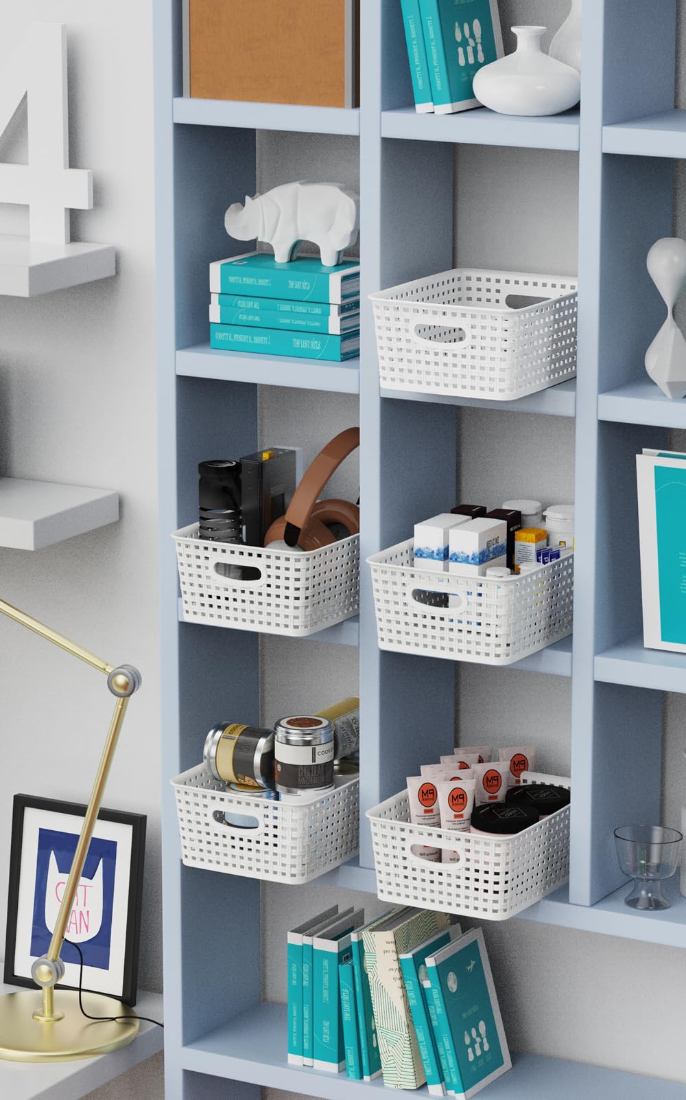 WYT durable storage baskets for kitchen, pantry, and laundry areas.