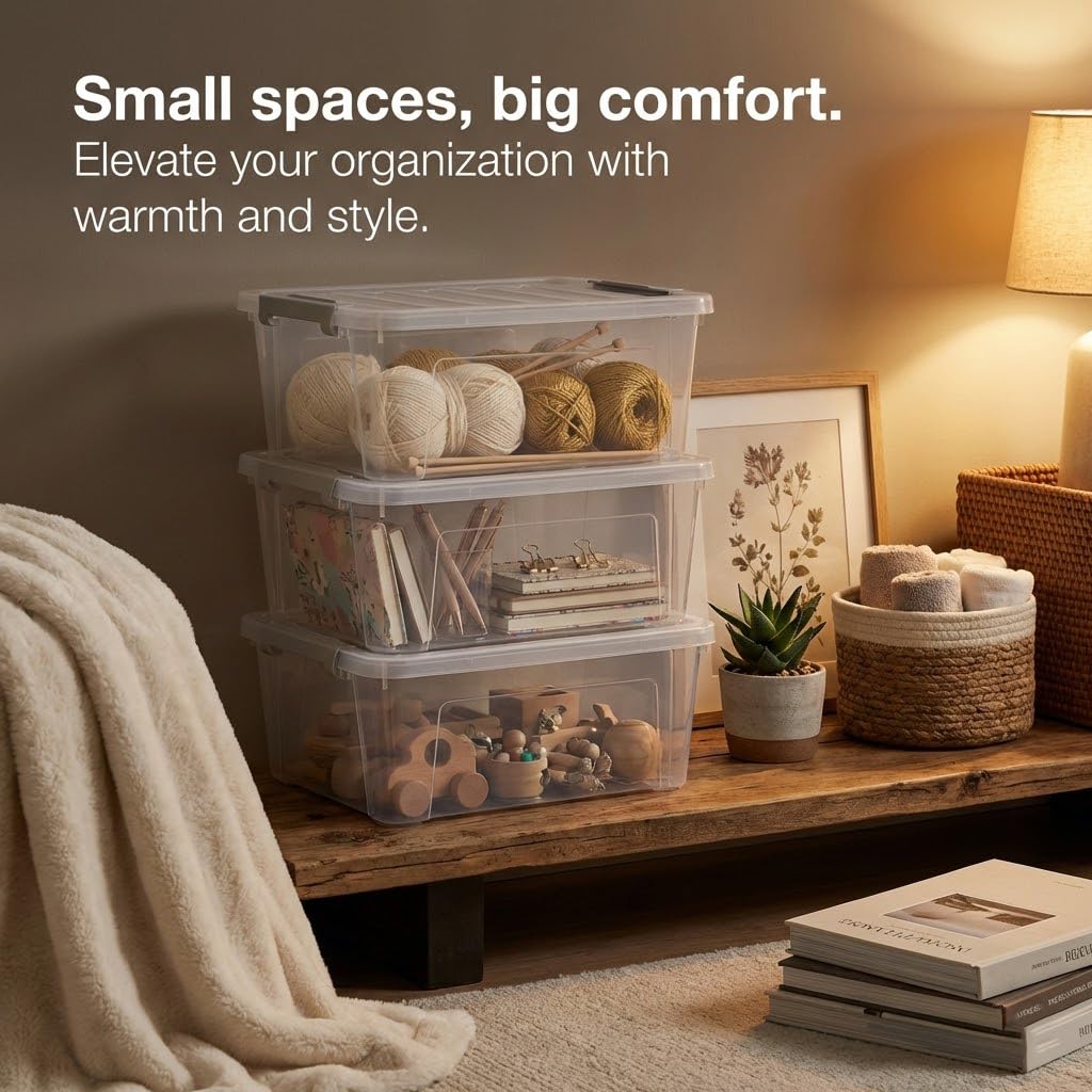 WYT bin in closet for folded clothes, neat and visible