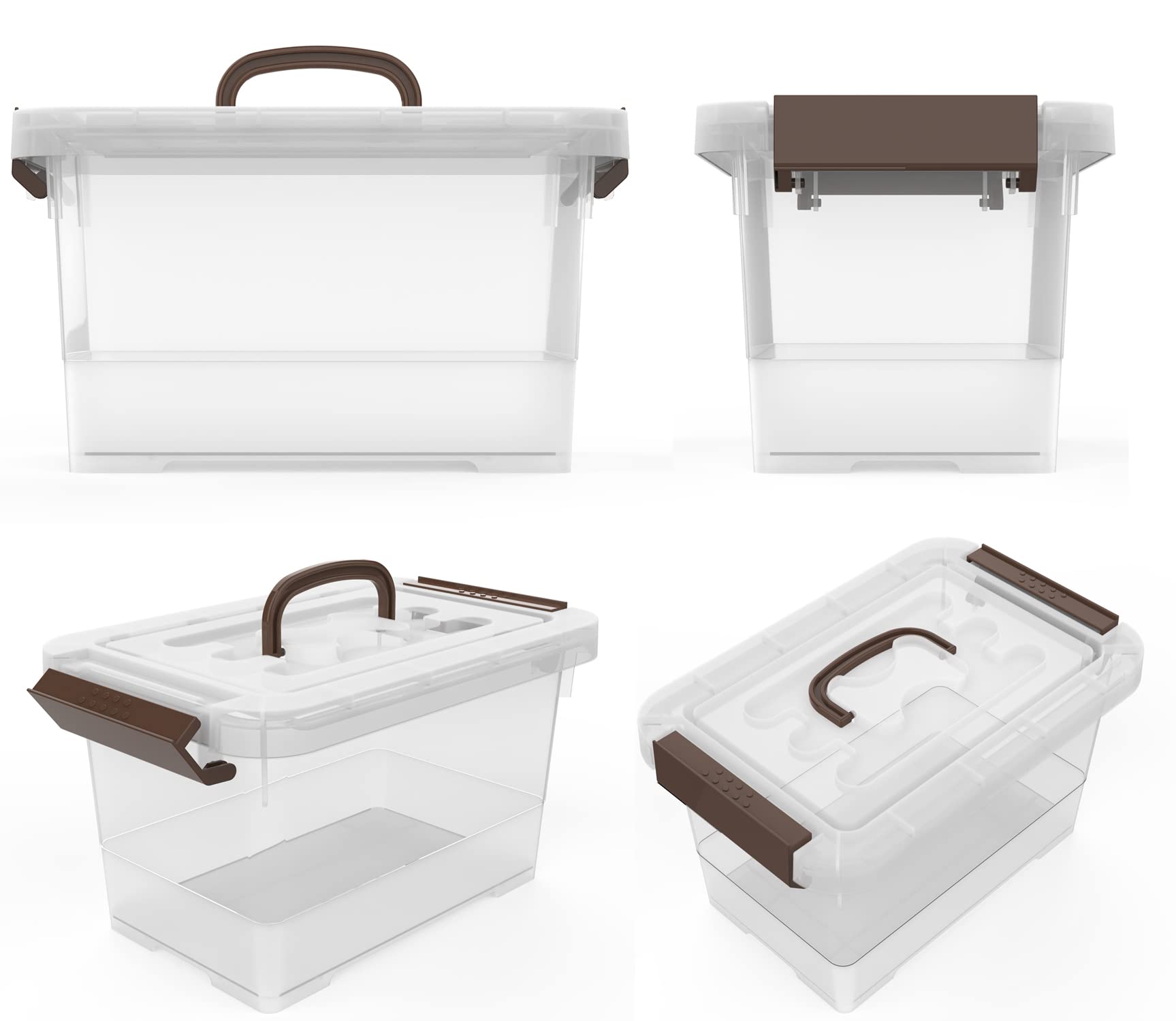 WYT semi-clear minimalist design blends with décor while keeping items accessible