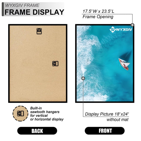 Wyxgiv poster fits slightly smaller display to secure positioning.