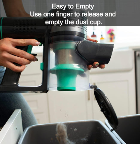 Wyze interchangeable battery system lets you swap packs for longer cleanings.