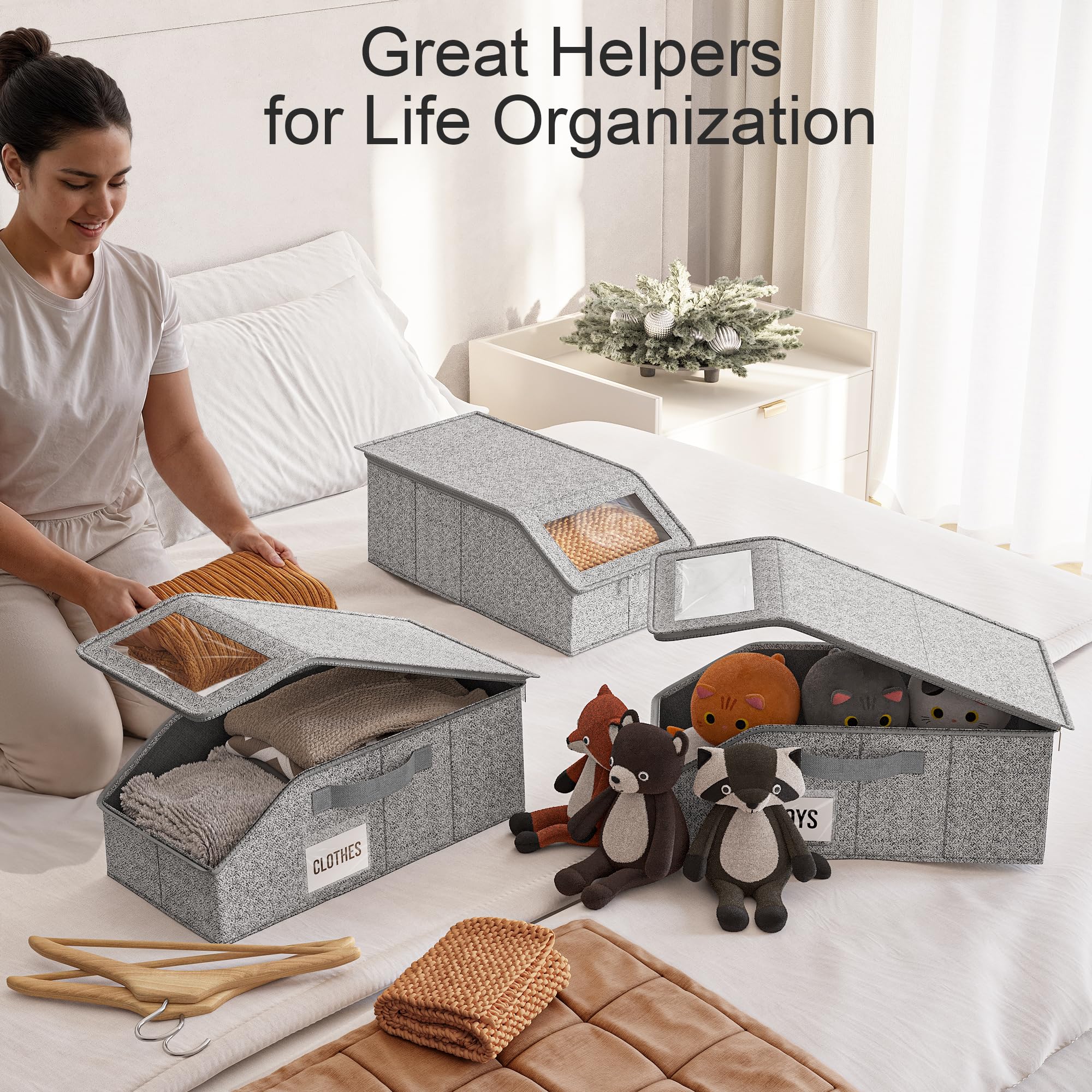 WYZJC hat storage with easy-access handles for travel and home.