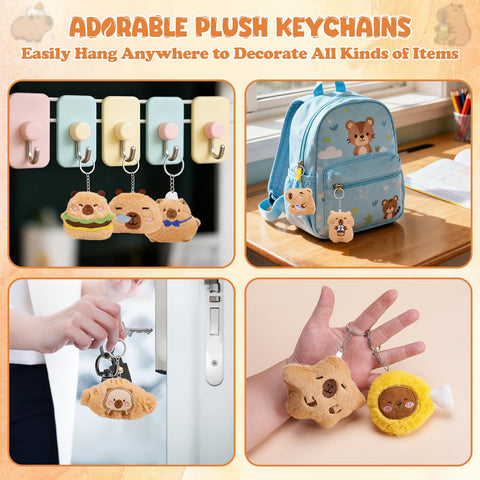 WYZOID capybara plush keychain bright colors spark kid-friendly joy