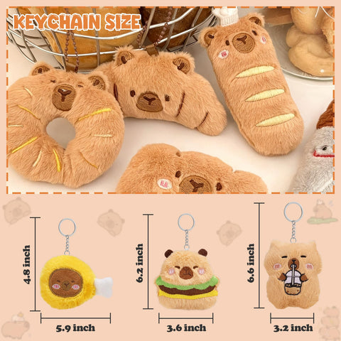 WYZOID capybara plush keychain reinforced stitching for everyday use