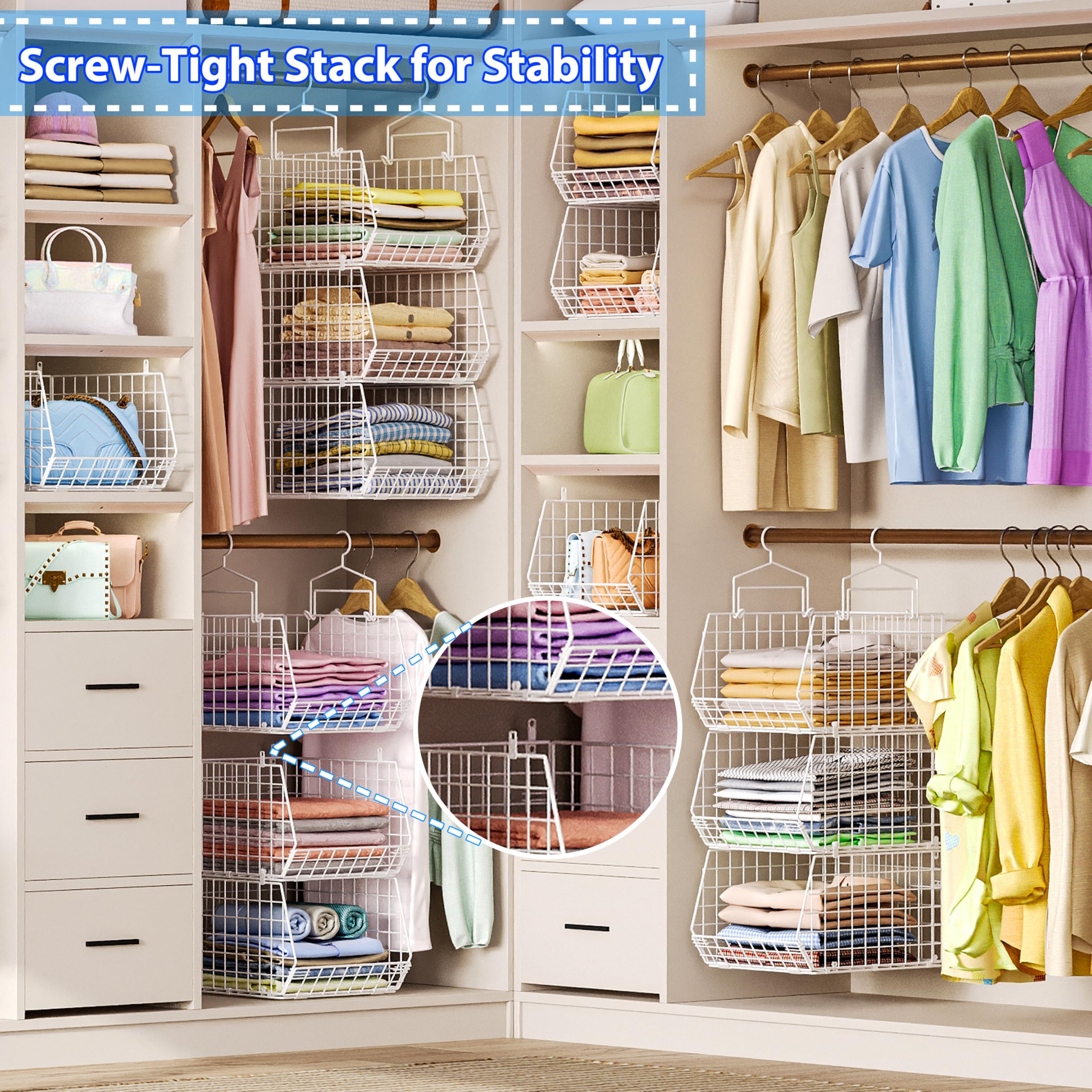 X-cosrack three baskets organized in a laundry room setting