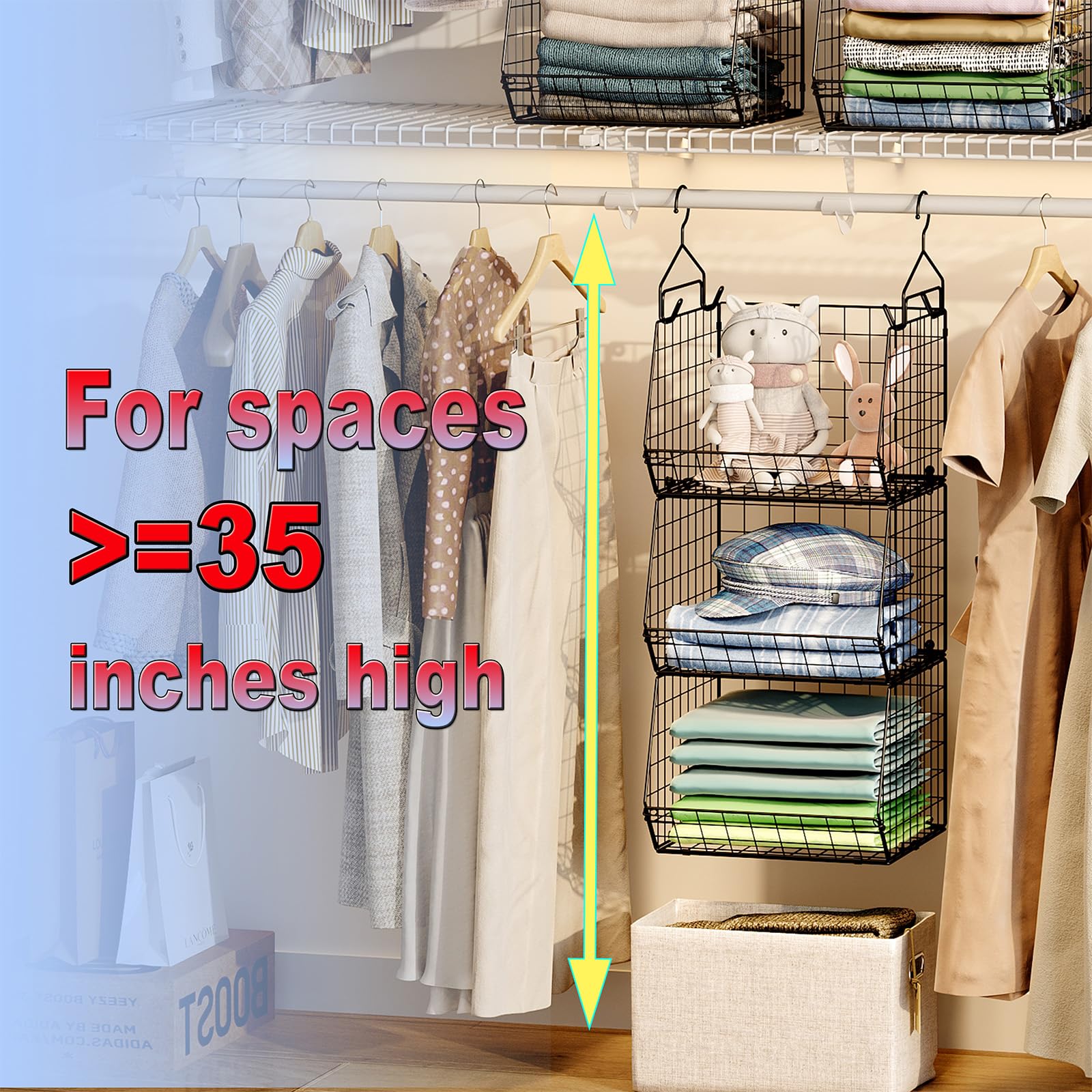 X-cosrack with S-hooks showing accessories organization