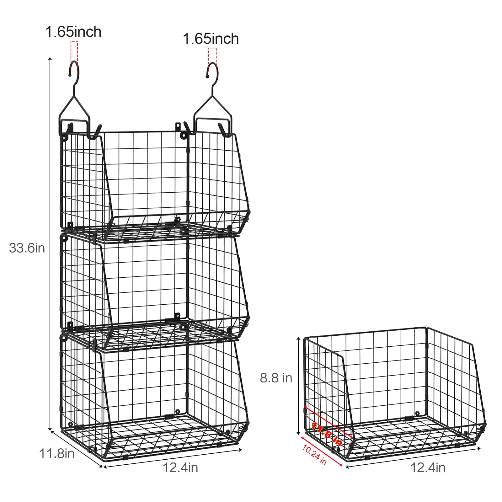 X-cosrack in utility room storing cleaners and supplies