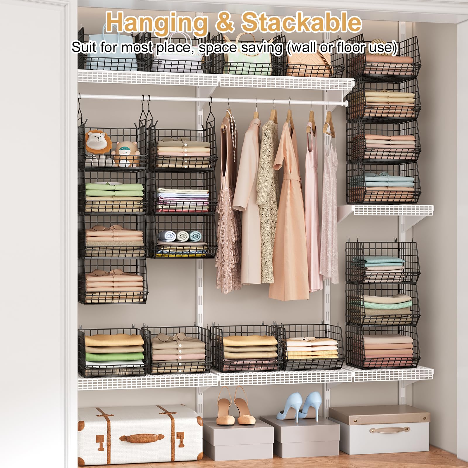 X-cosrack 5 S hooks included for added hanging options