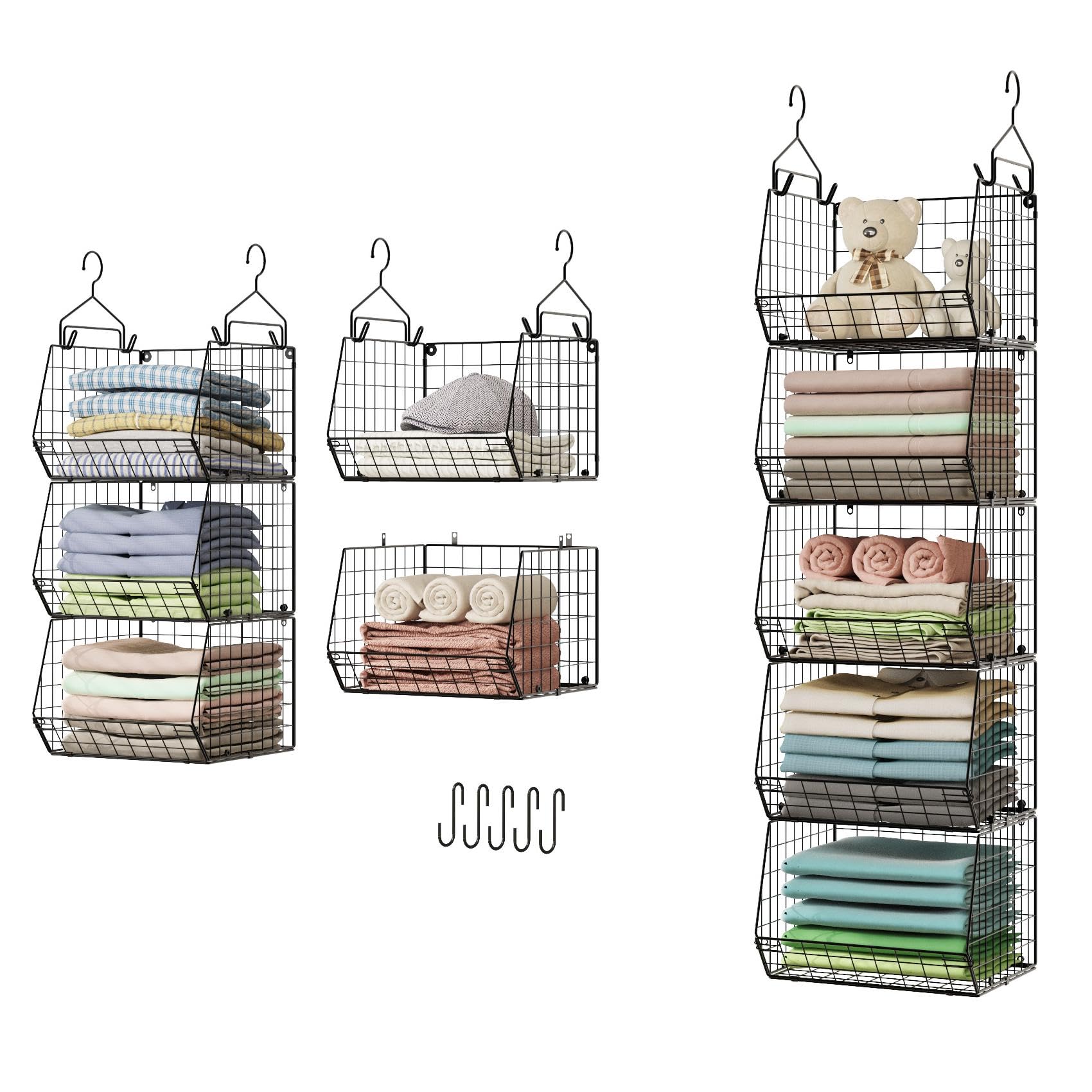 X-cosrack 5-tier closet organizer front view for easy access