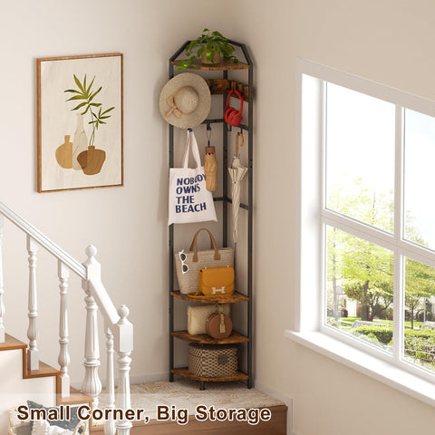 X-cosrack bedroom coat hat bag rack organizes outfits and accessories.