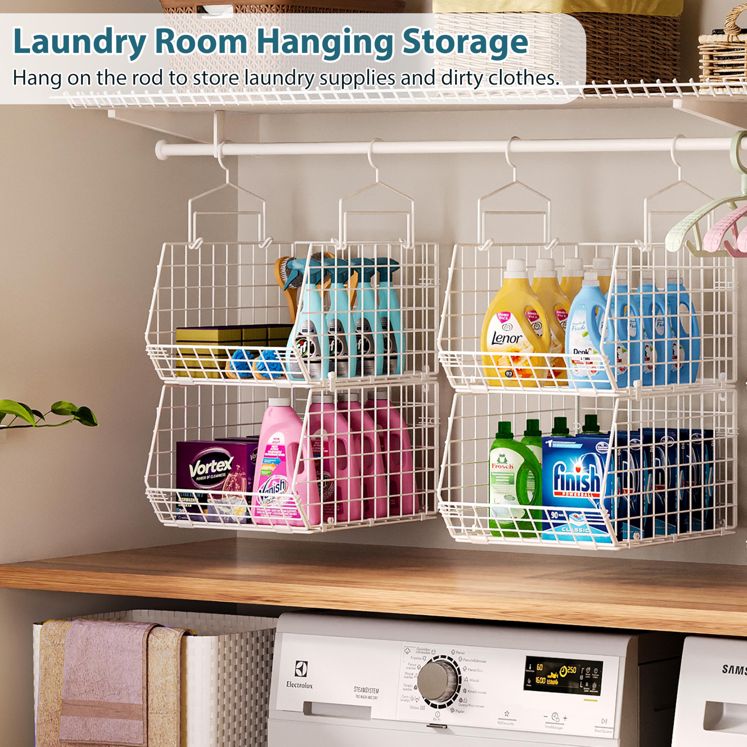 X-cosrack versatile closet storage system mounted on a shelf or rack