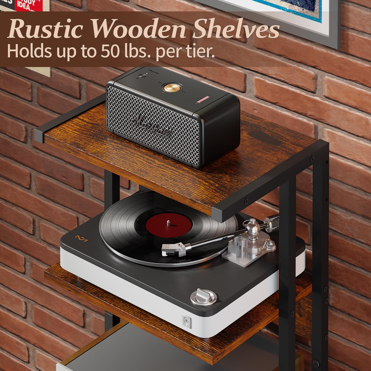 X-cosrack corner-design compact media stand fits small rooms and tight corners