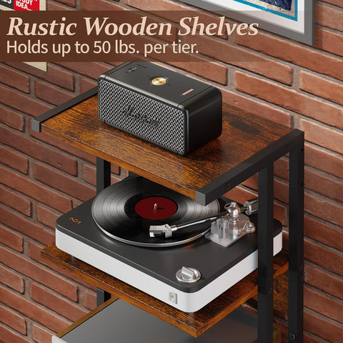 X-cosrack corner-design compact media stand fits small rooms and tight corners