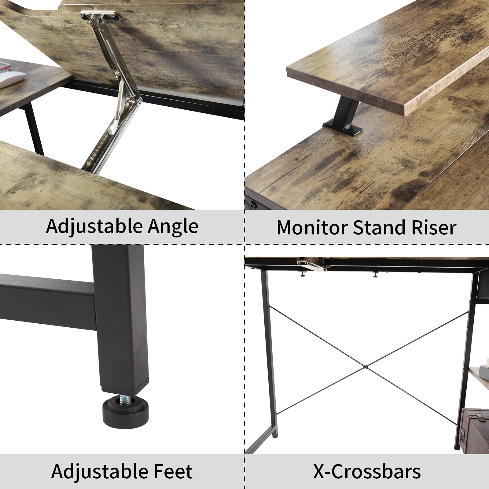 X-cosrack drafting table with durable metal frame for stability
