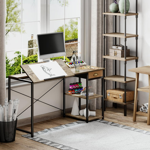 X-cosrack drafting table MDF surface offering a smooth work area