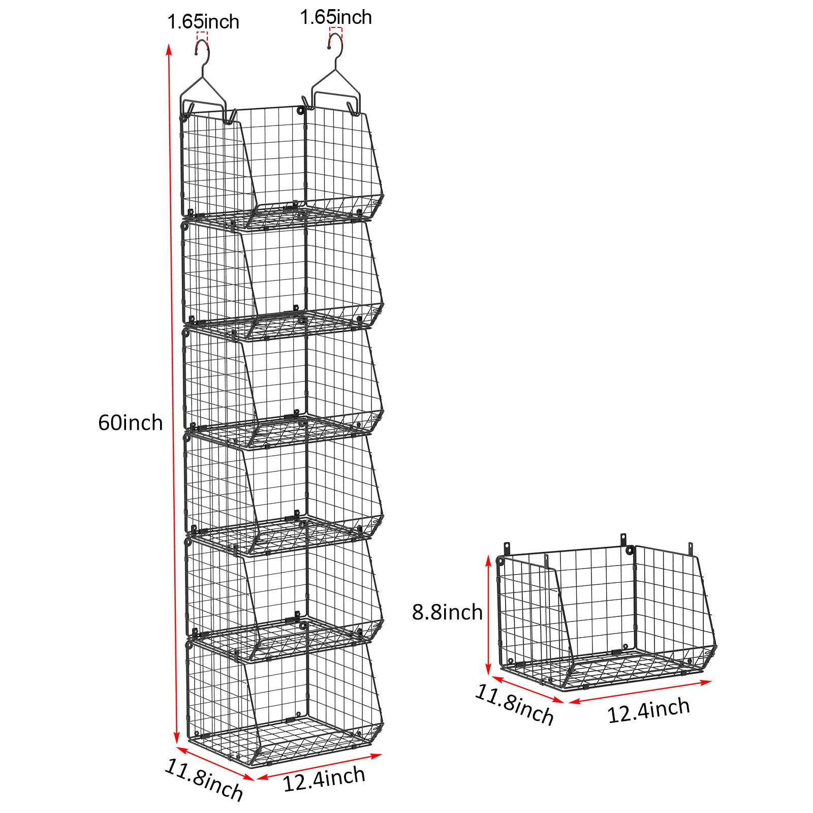X-cosrack maintenance-friendly metal baskets, wipe-clean after daily use