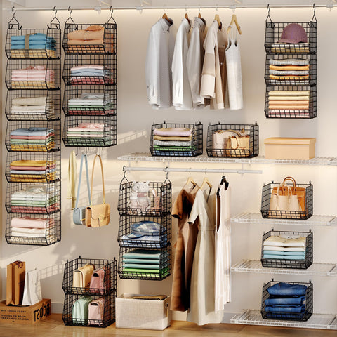X-cosrack hanging baskets view lets you see items at a glance.