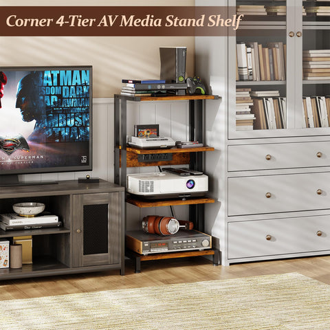 X-cosrack industrial metal frame elevates your media area with modern style