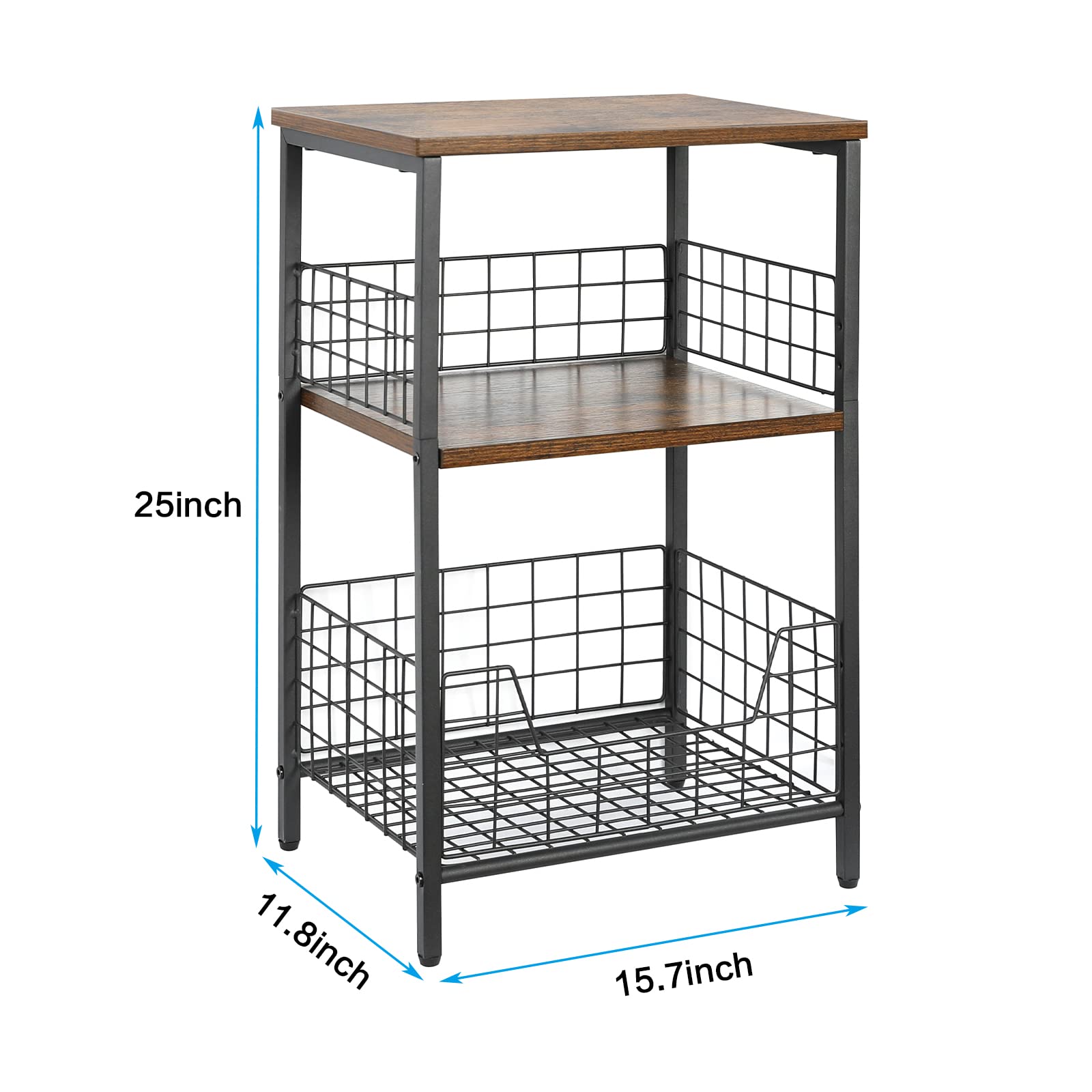 X-cosrack MDF wood and metal frame provides stable support on uneven floors.