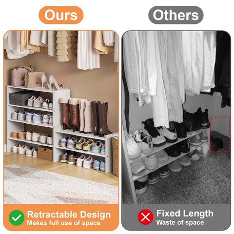 X-cosrack Adjustable multiple-tier design adapts to your closet