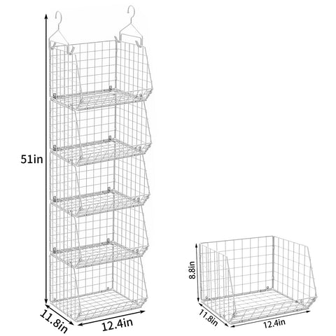 X-cosrack 5-tier design keeps sweaters, shoes, and purses neatly organized.