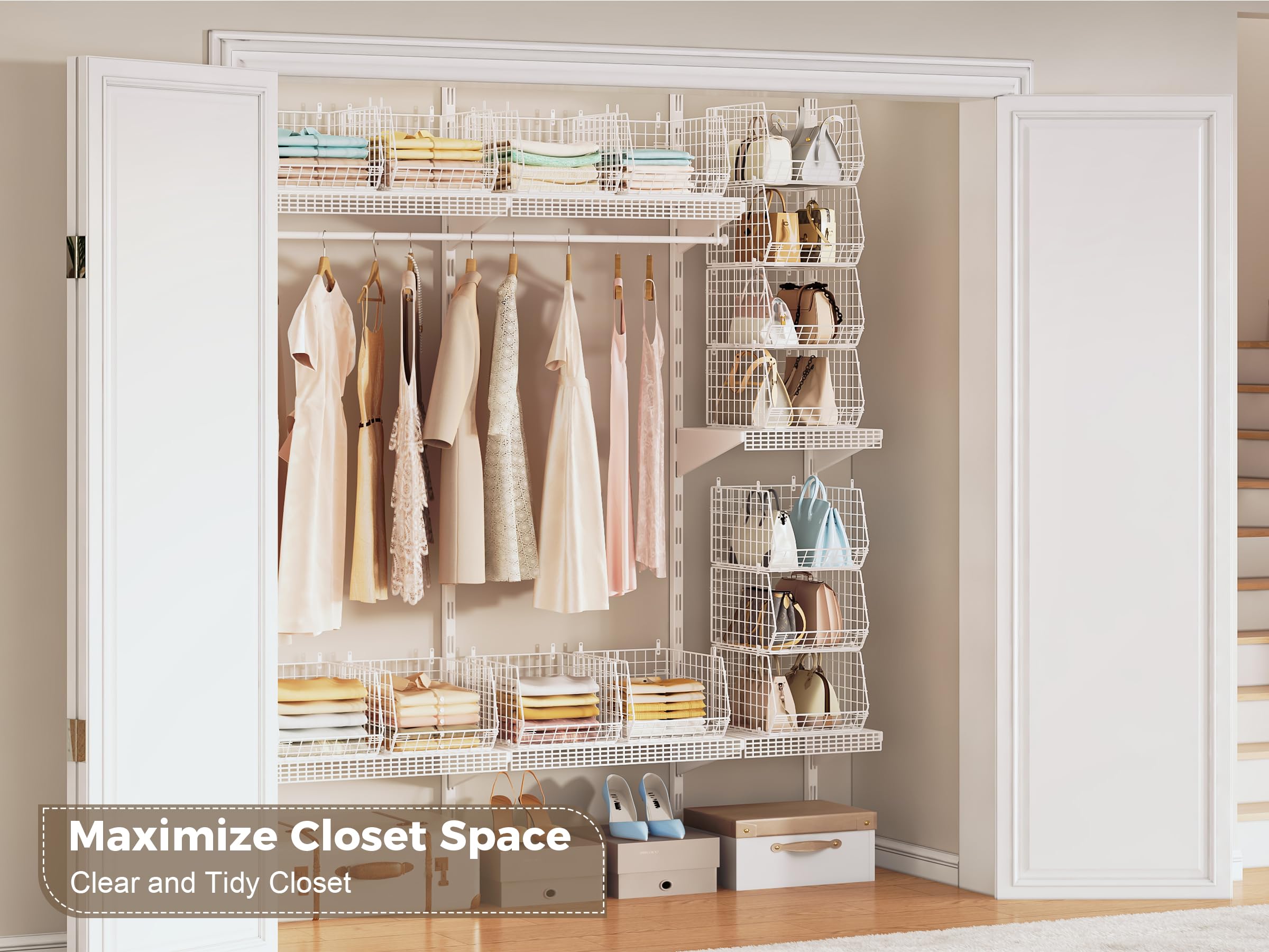 X-cosrack open visibility design helps quickly locate items.