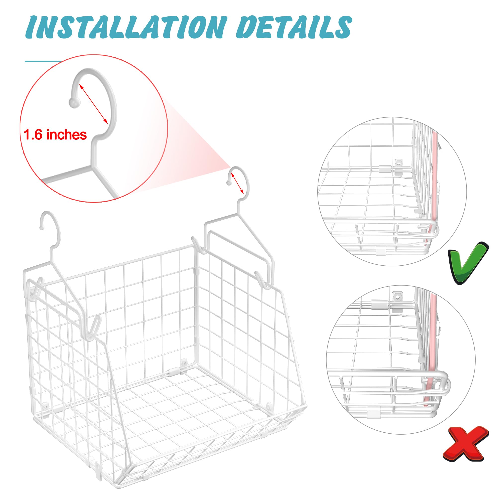 X-cosrack open wire basket design enhances visibility for quick item grab