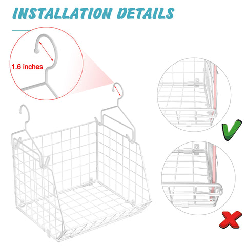 X-cosrack open wire basket design enhances visibility for quick item grab