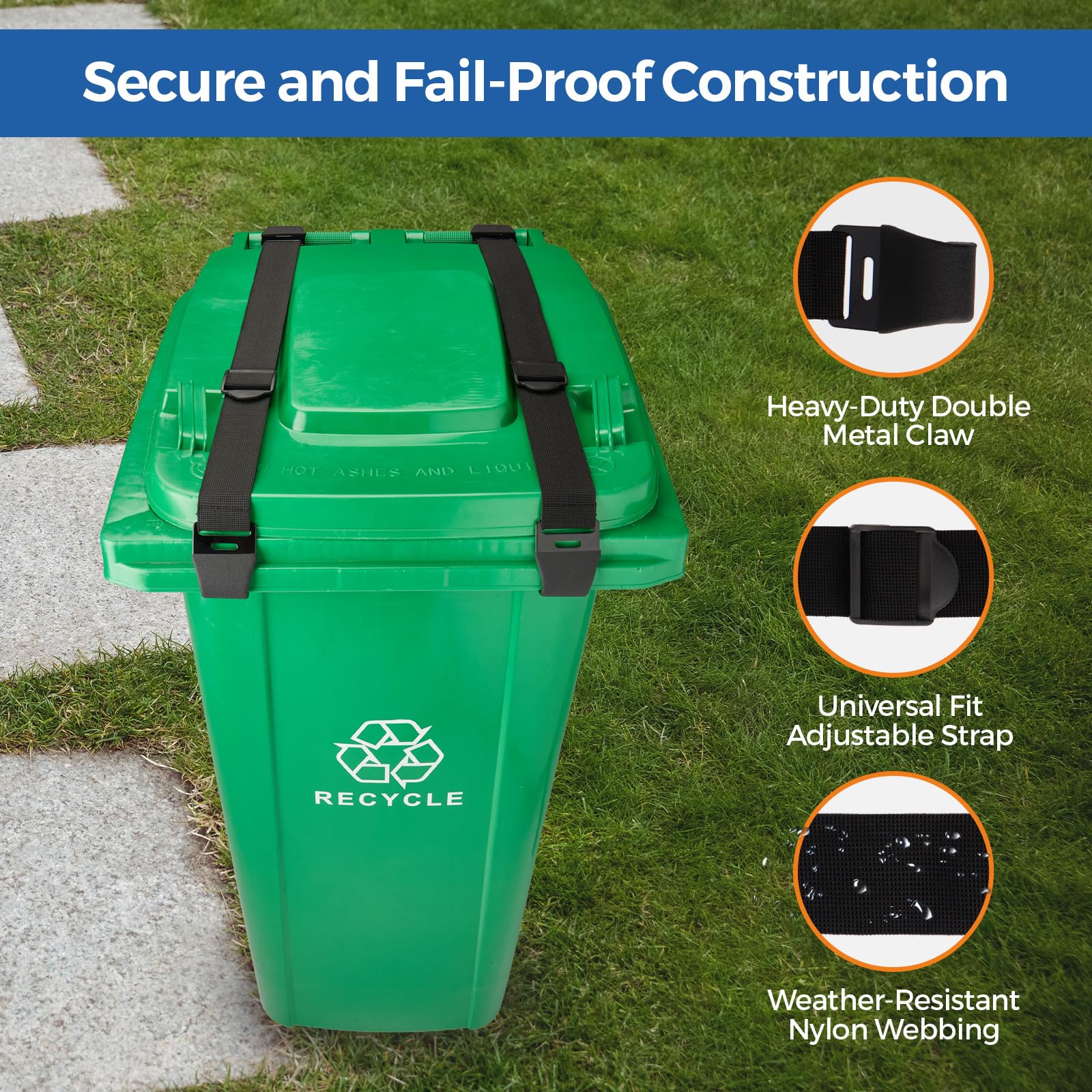 X-Partner lid-lock provides a tight closure to minimize spills.
