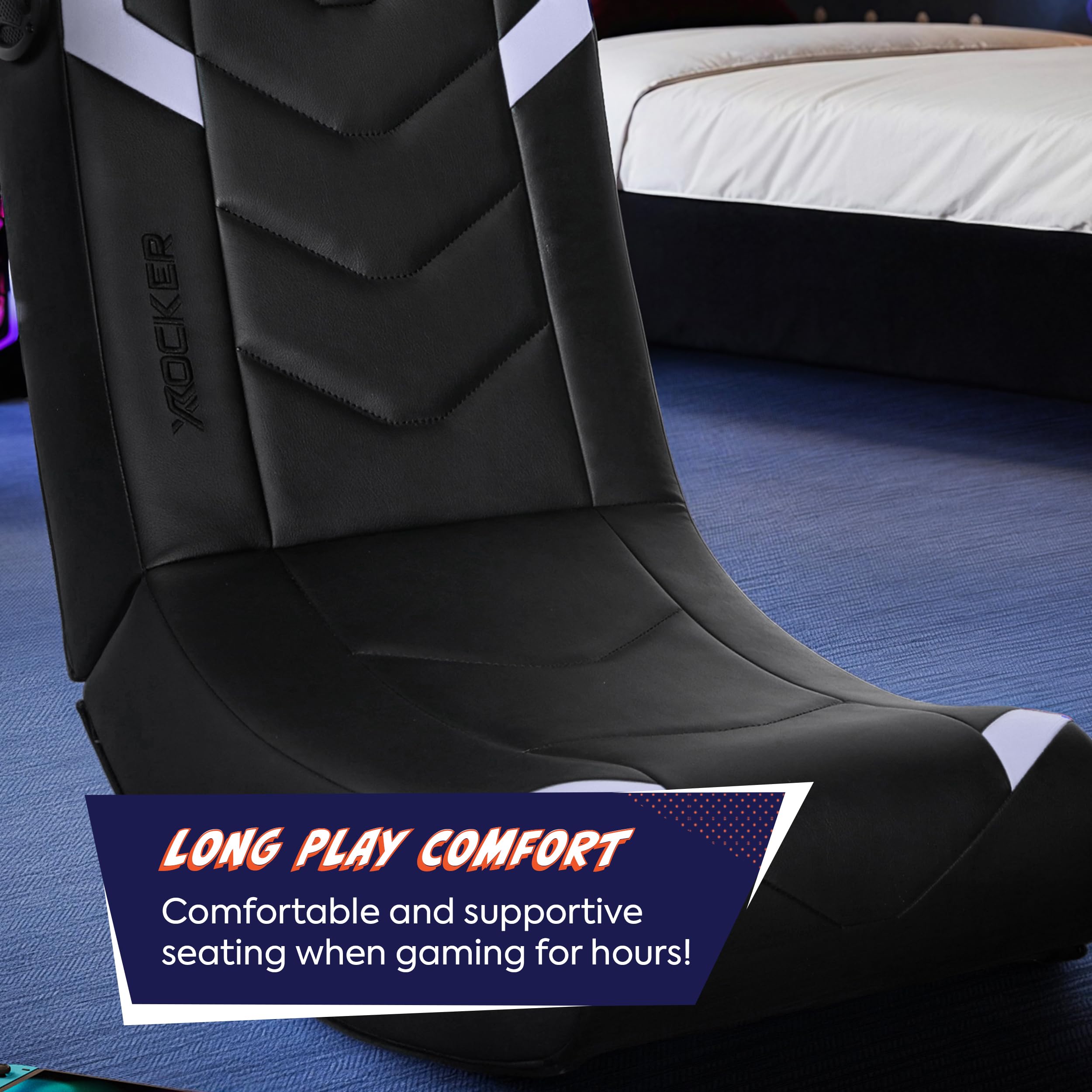 X Rocker Eclipse Bluetooth connection for wireless audio during gaming sessions.