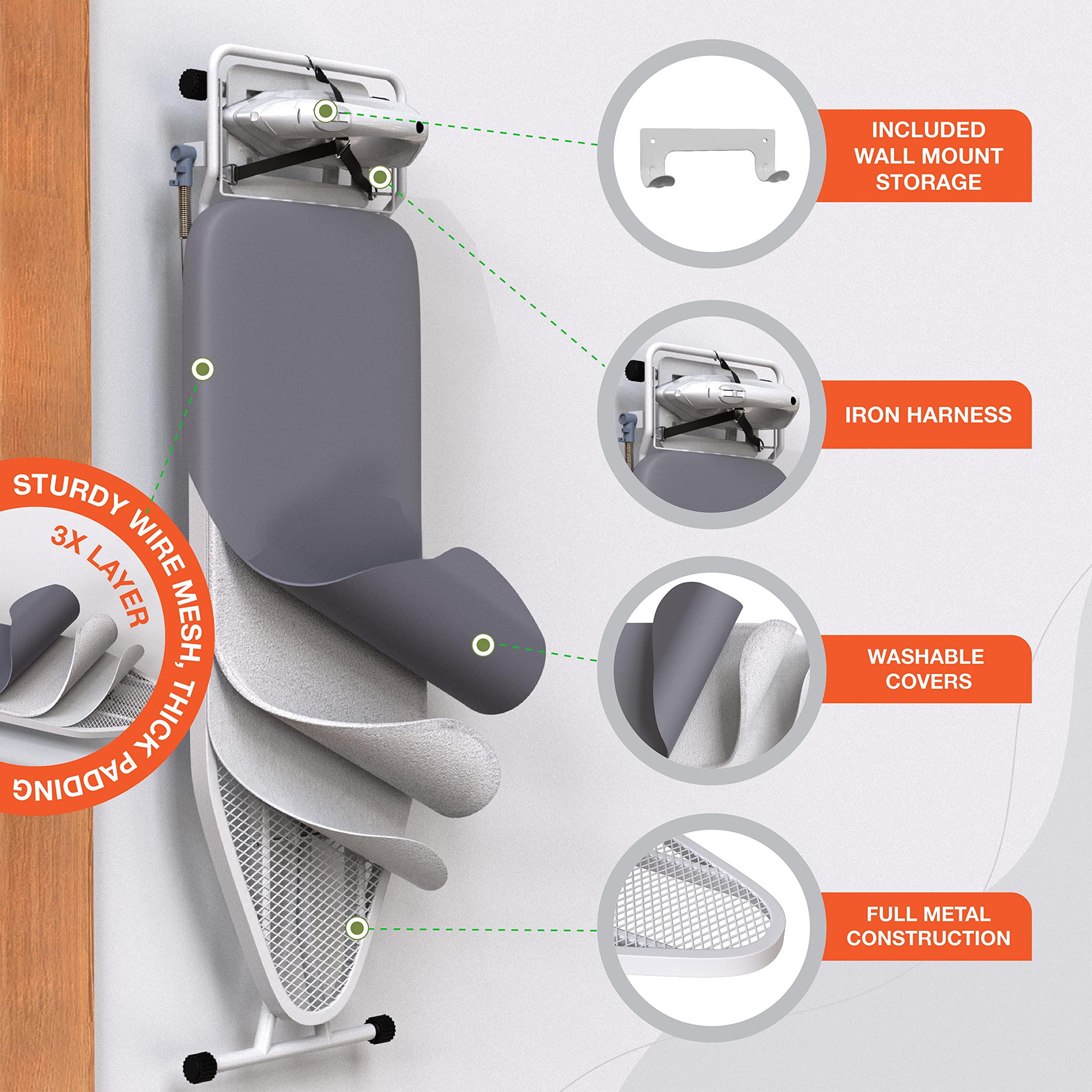 Xabitat heat scorch resistant fabric supports high heat ironing.