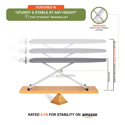 Xabitat wall mount hanger shows convenient setup for easy ironing