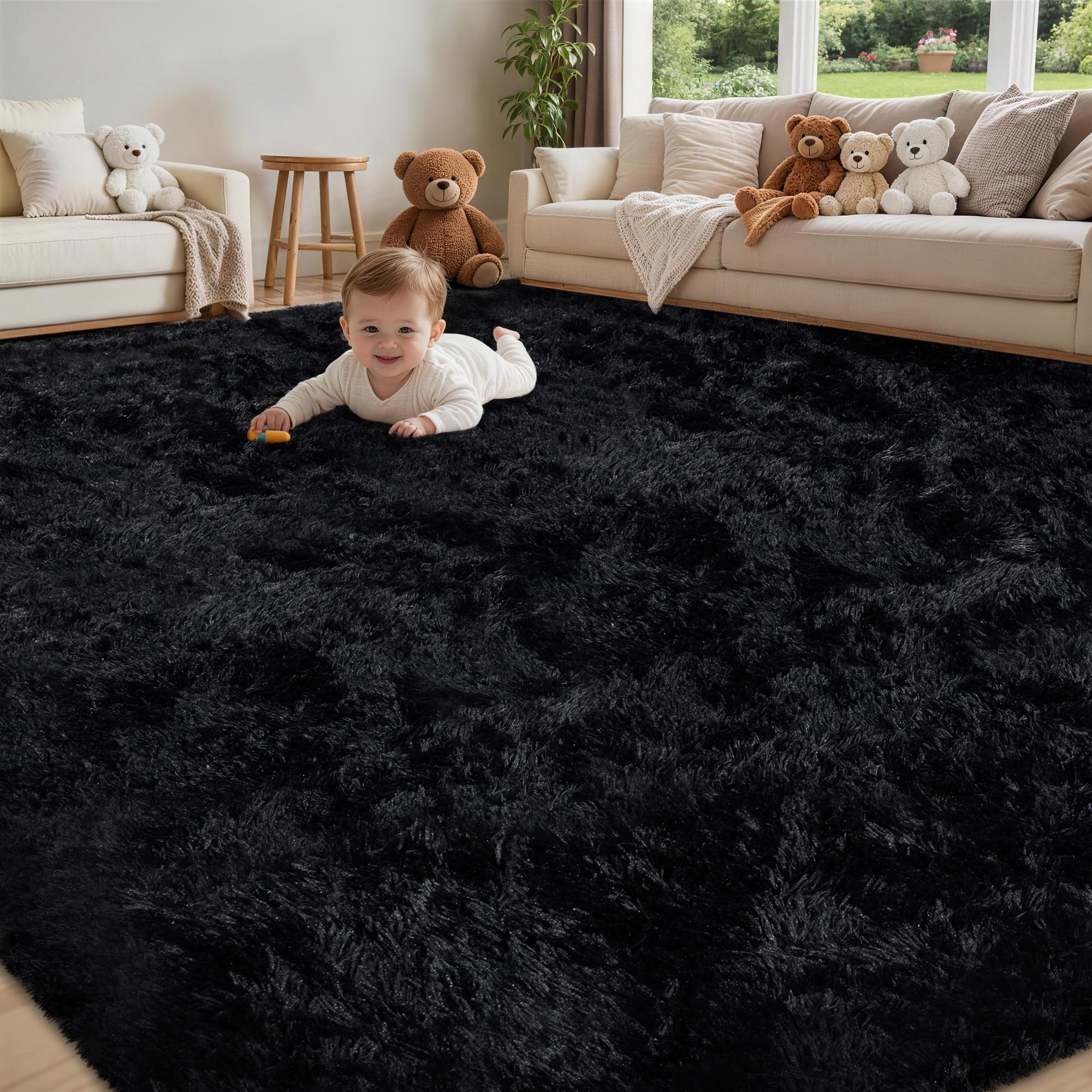 Xafir 8x10 area rug ultra-soft texture ideal for living rooms and lounges