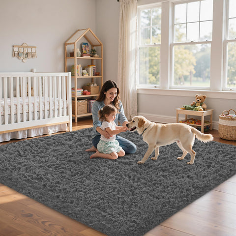 Xafir modern minimalist decor rug enhances both living and work spaces.