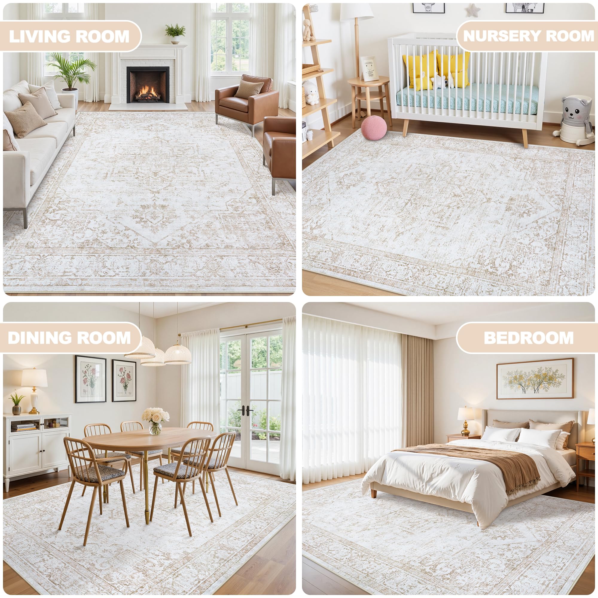 Xafir versatile rug suitable for living rooms and bedrooms.