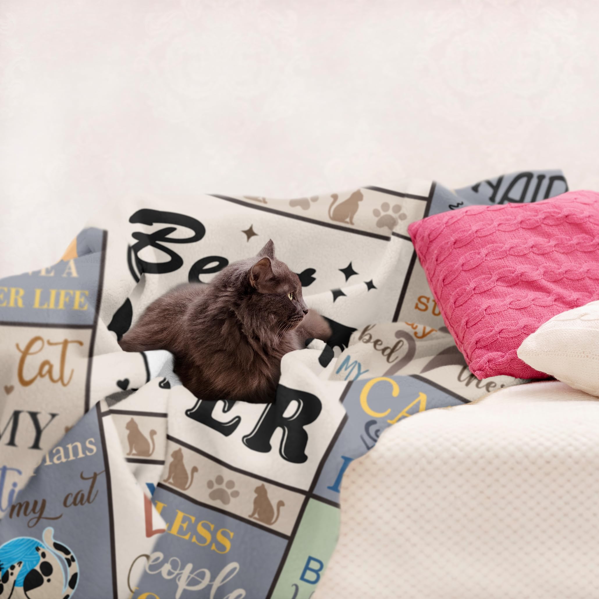 XALAZY birthday cat mom blanket thoughtful gift idea