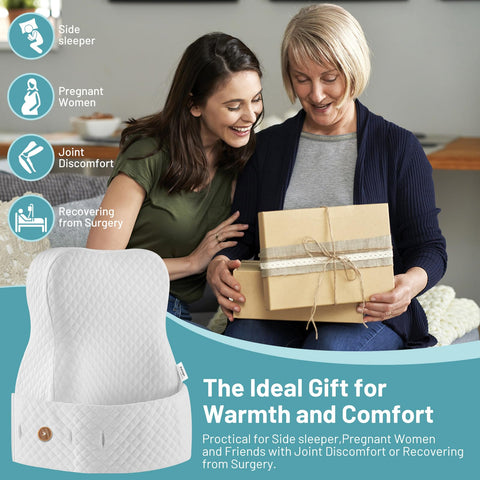 Xalugn travel-friendly knee pillow brings comfort on planes and trains.