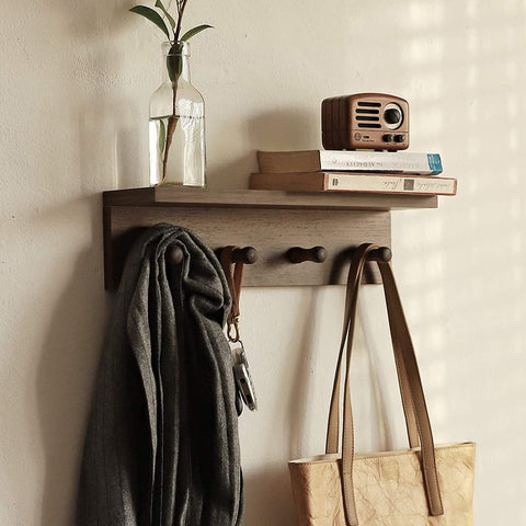 XAOMLP upper shelf on coat rack for small items and decor