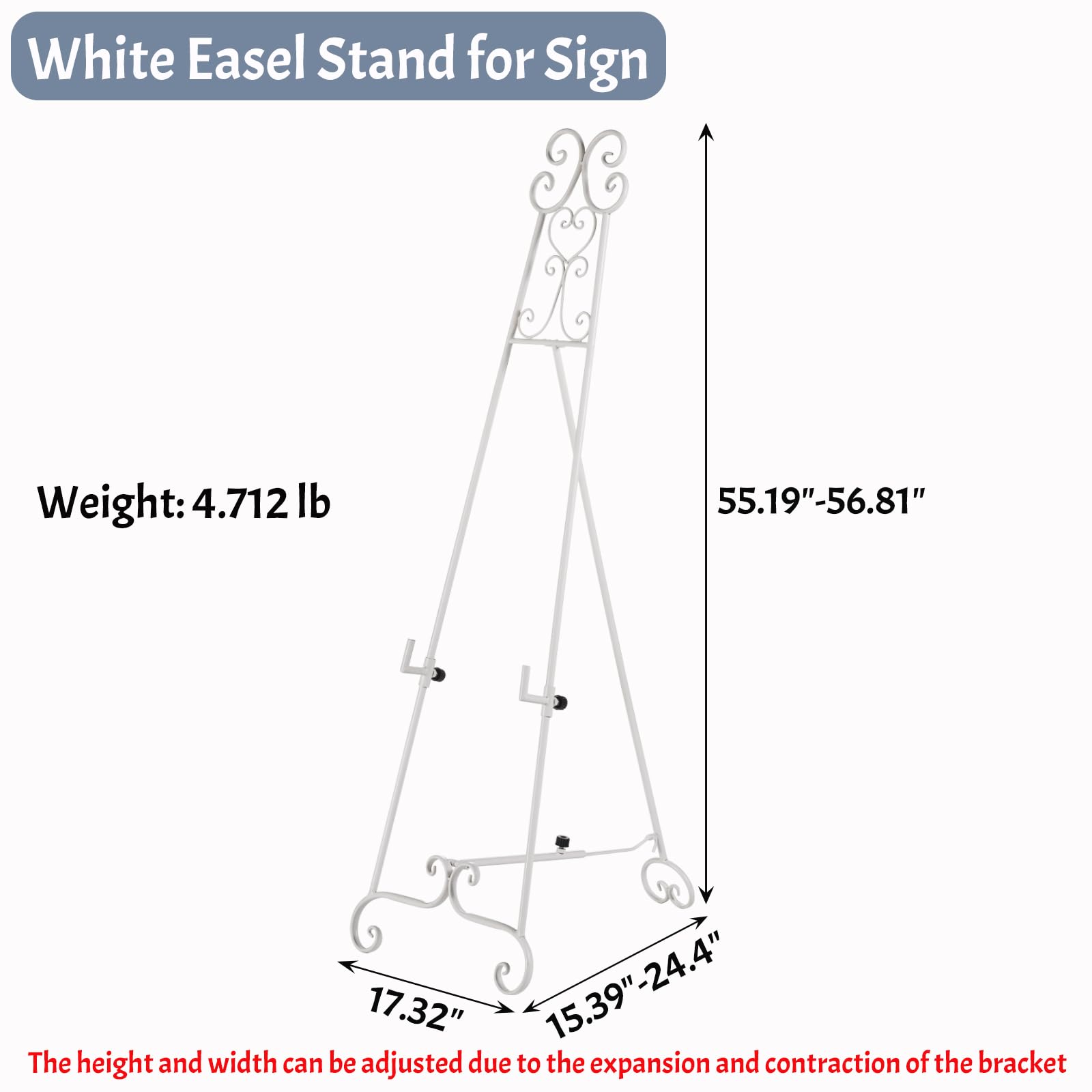 XAONIEN easel stand for mirrors and art in a bright living room