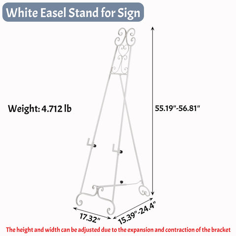 XAONIEN easel stand for mirrors and art in a bright living room