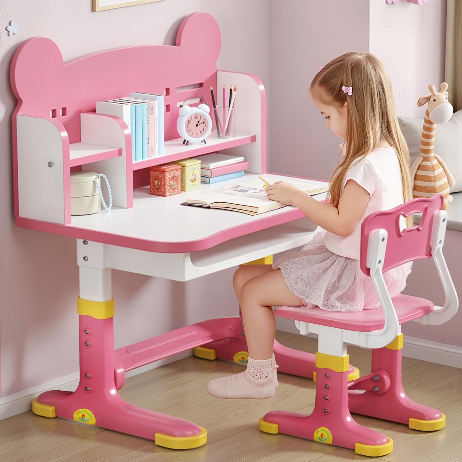 Xaperexi Kids Desk assembly instructions enable quick setup.