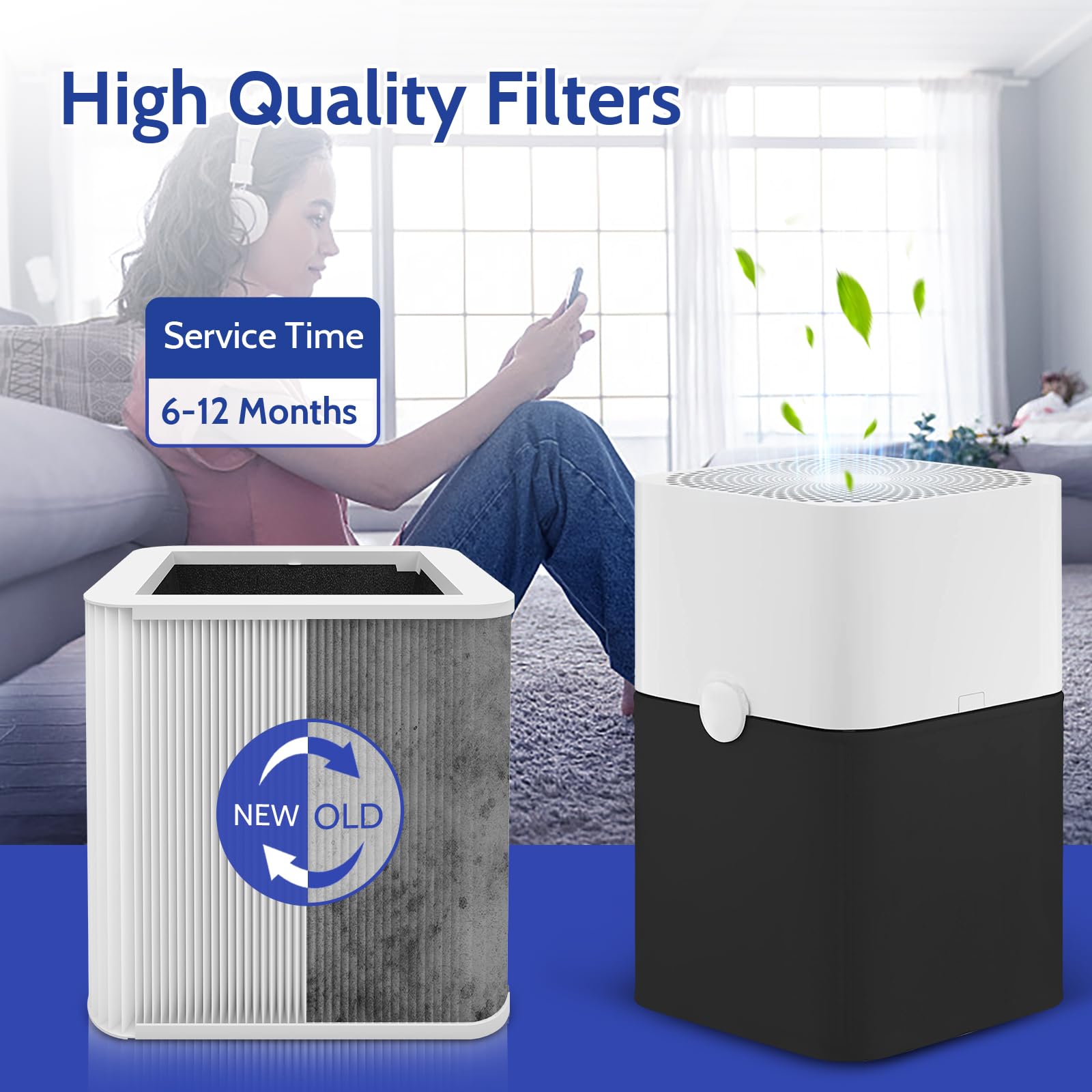 XBGG 211+ activated carbon layer in filter demonstrates odor control potential.