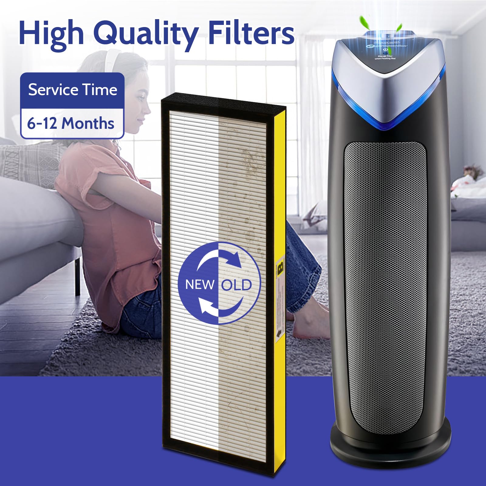 XBGG FLT4825 fits AC4825 and related Germ Guardian models for reliable performance.