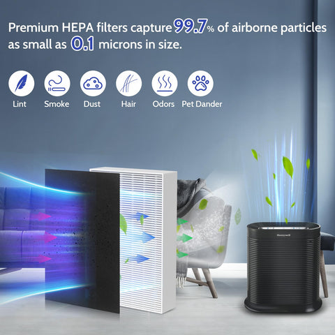 XBGG HPA300 HEPA filter close-up showing high efficiency media