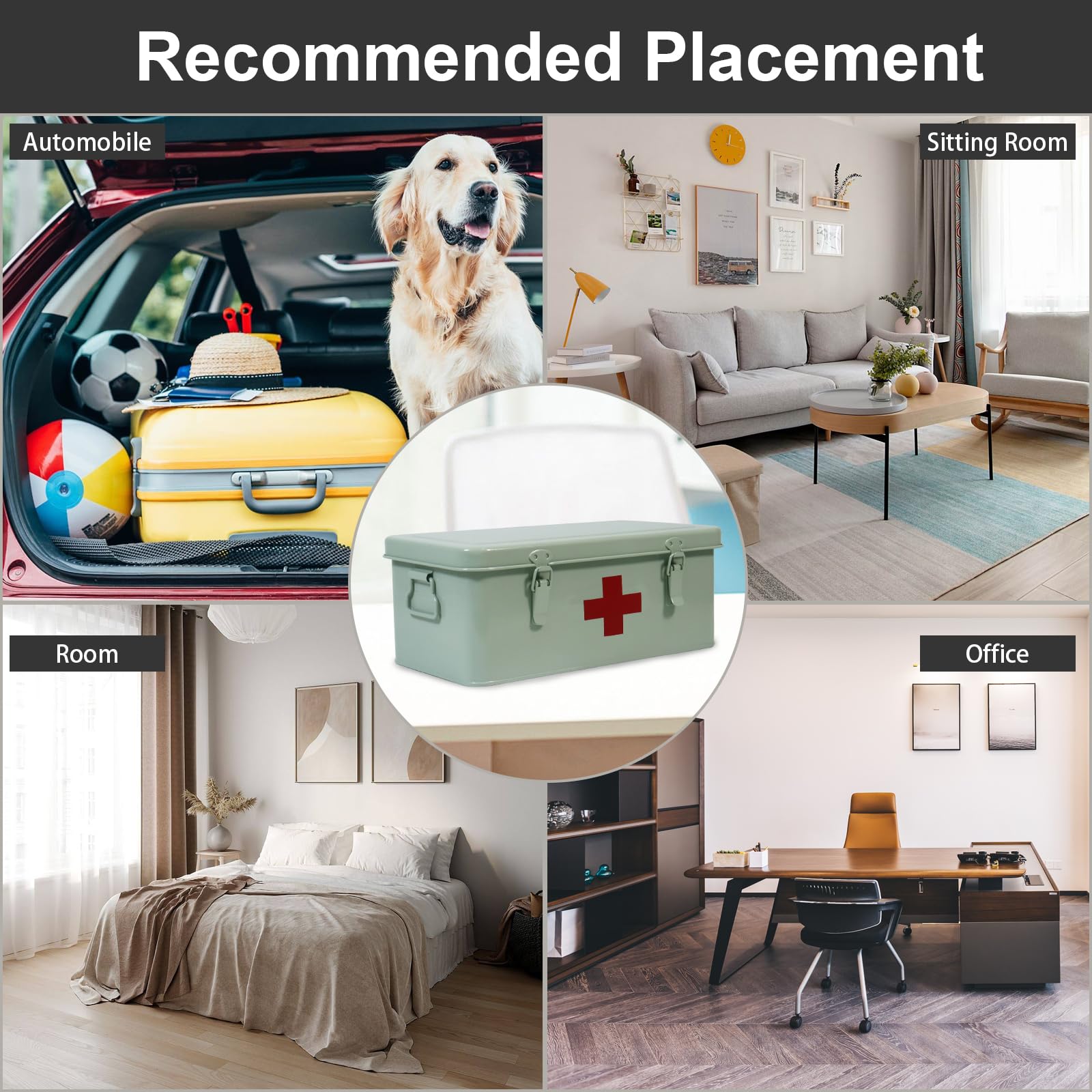 Xbopetda multiuse first-aid box suitable for home, car, and office