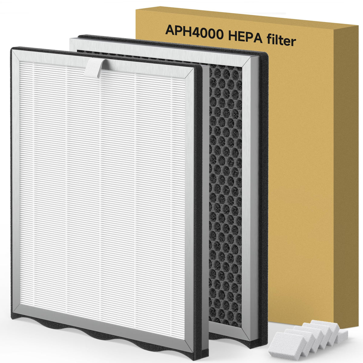 XBWW APH4000 replacement filter two-pack shown for KNKA purifiers